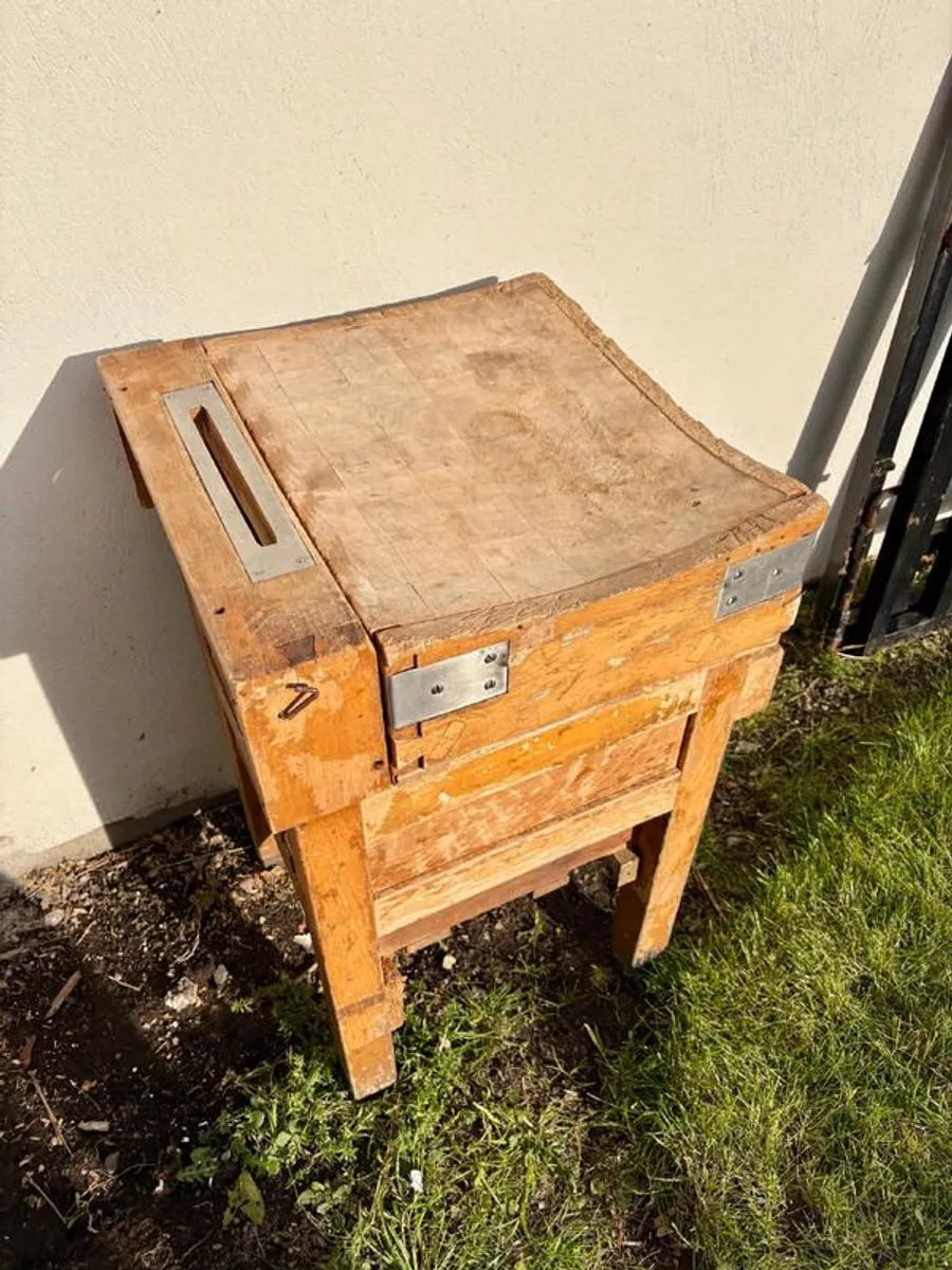 Original Vintage Butcher's Block Rare Find 1960's - Image 4
