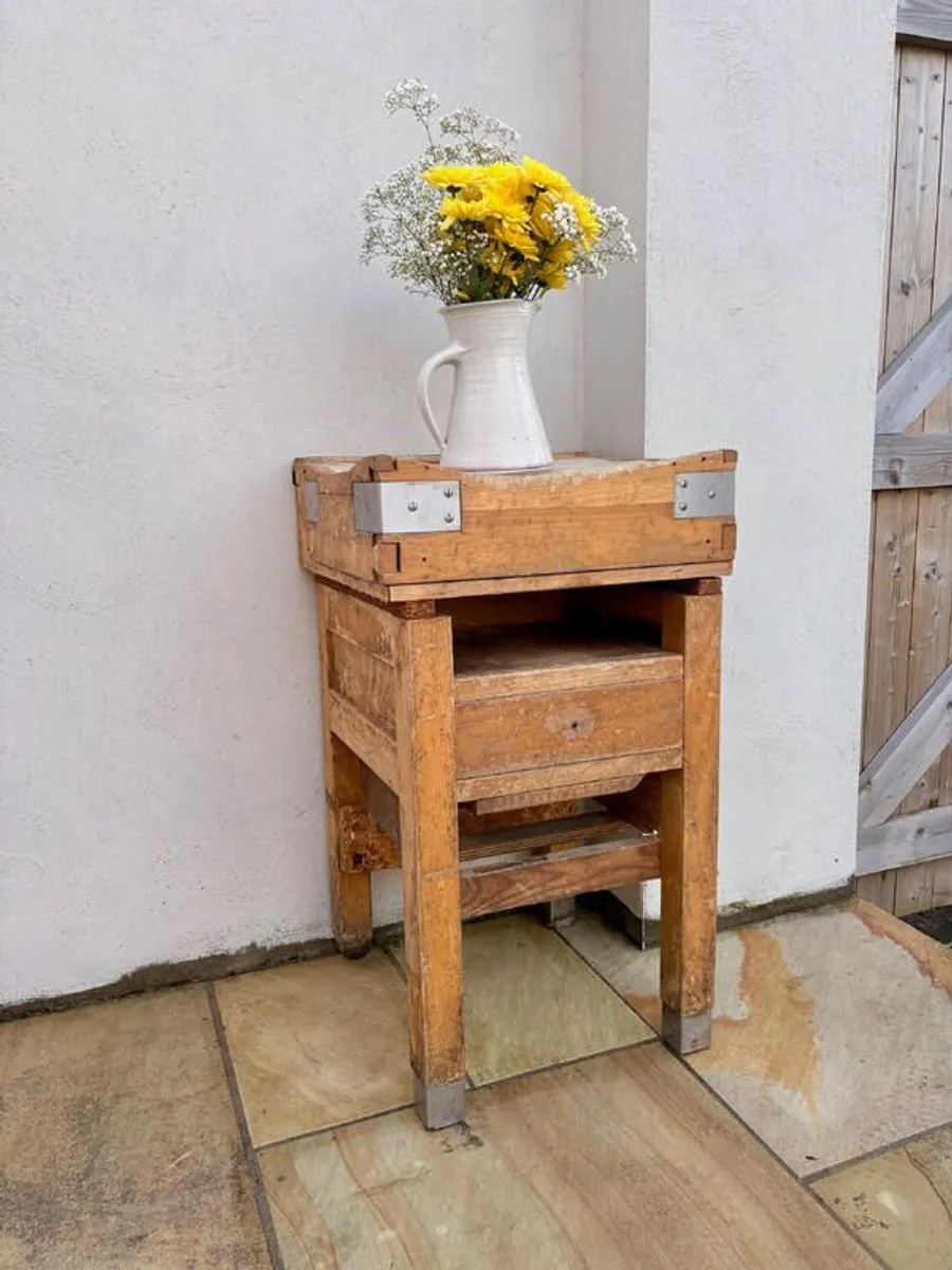 Original Vintage Butcher's Block Rare Find 1960's - Image 1