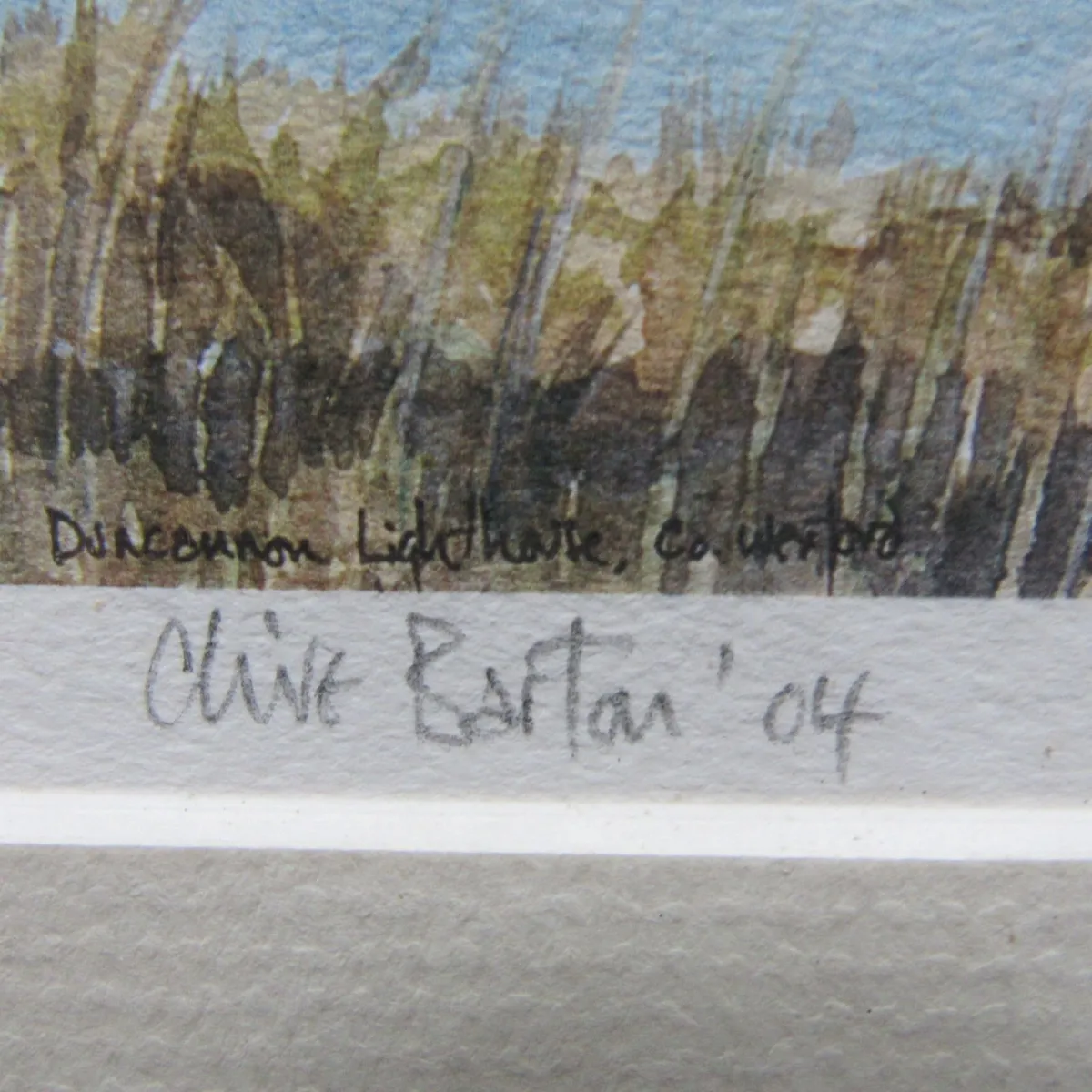 Framed Lighthouse Print Duncannon Wexford Signed - Image 2