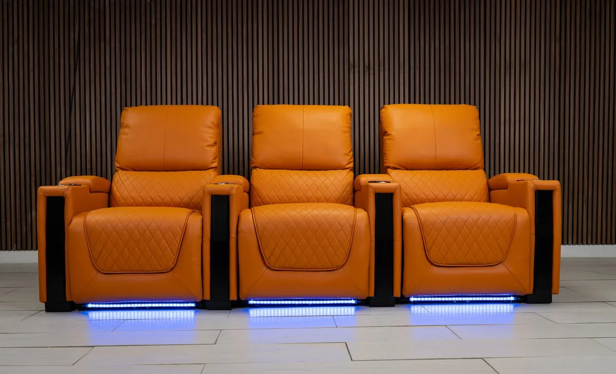 3 Seater Sienna Electric Leather Recliner Sofa - Image 2