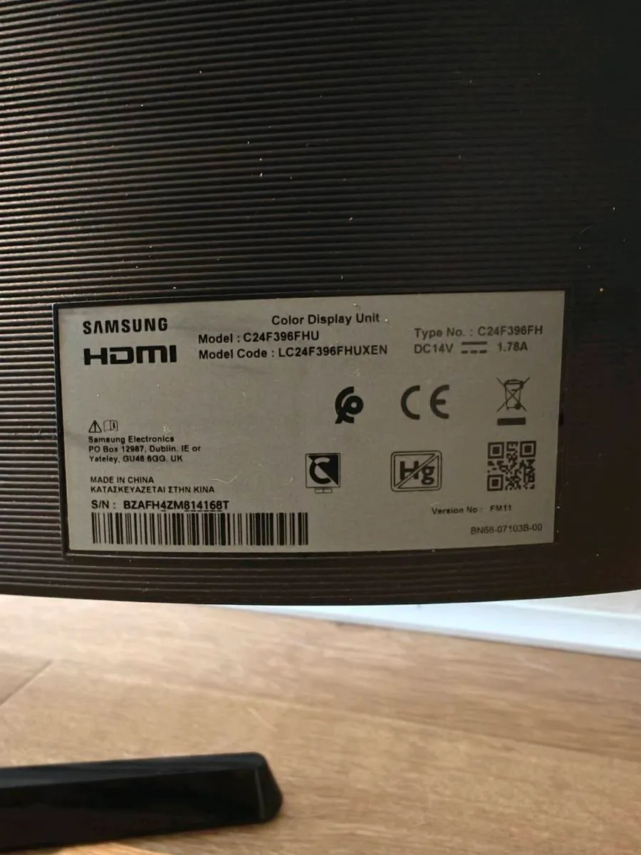 Samsung 24 Inch Curved Monitor – 1080p HDMI - Image 4