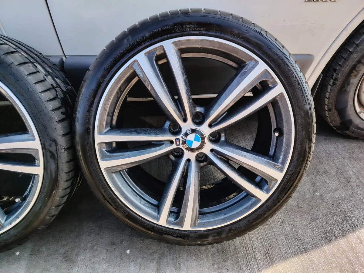 19" BMW 5x120 alloys with nearly new Hankook tyres - Image 3