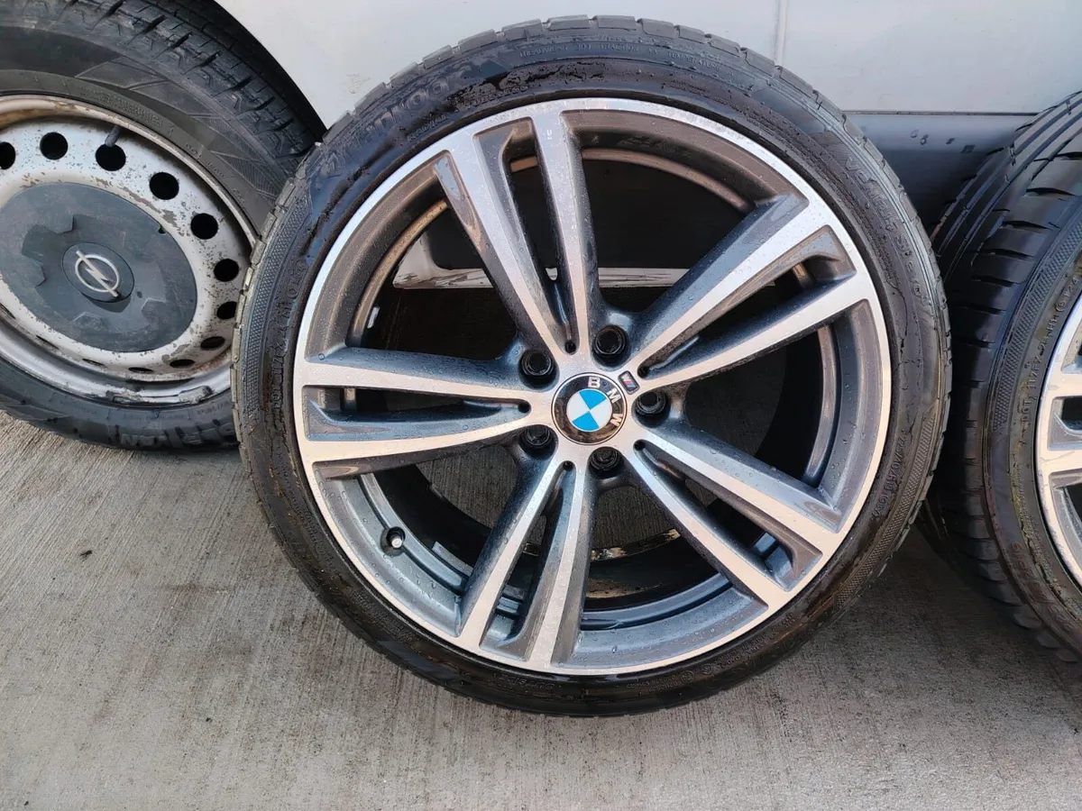 19" BMW 5x120 alloys with nearly new Hankook tyres - Image 2