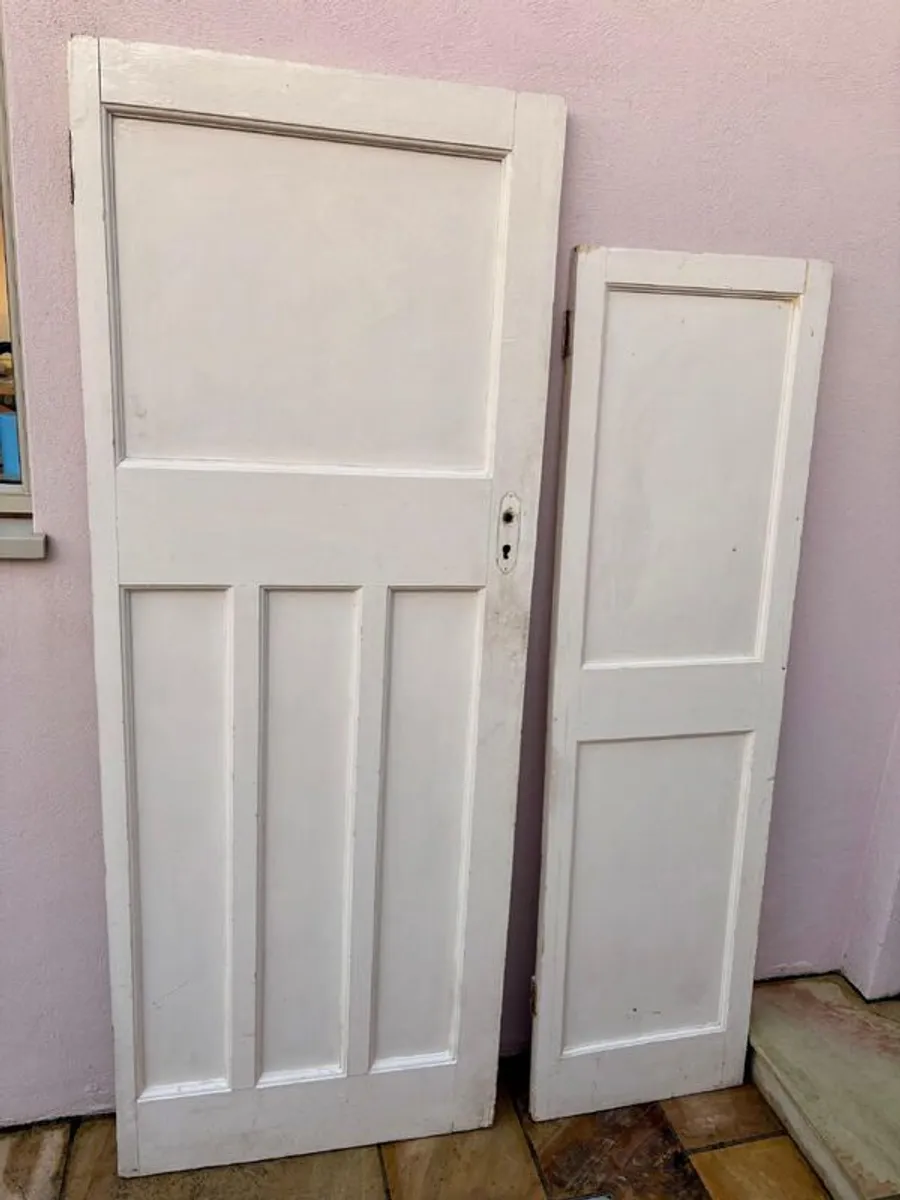 1940s Hardwood Doors, Original, Handcrafted - Image 1