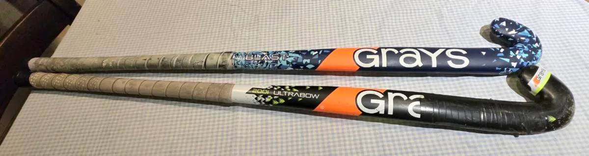 2 Grays wooden hockey sticks - Image 2