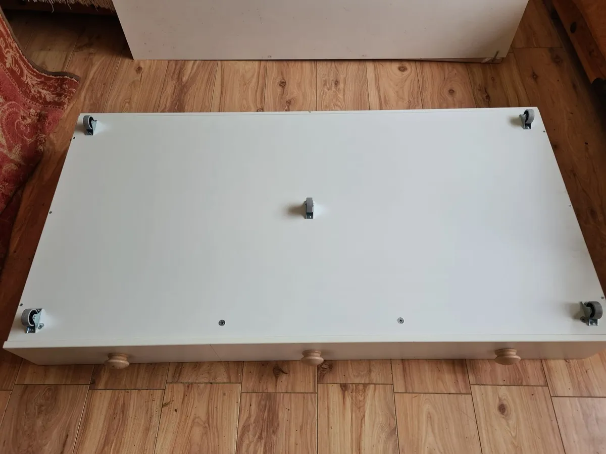 Large Cot Bed with drawer on wheels under bed - Image 3