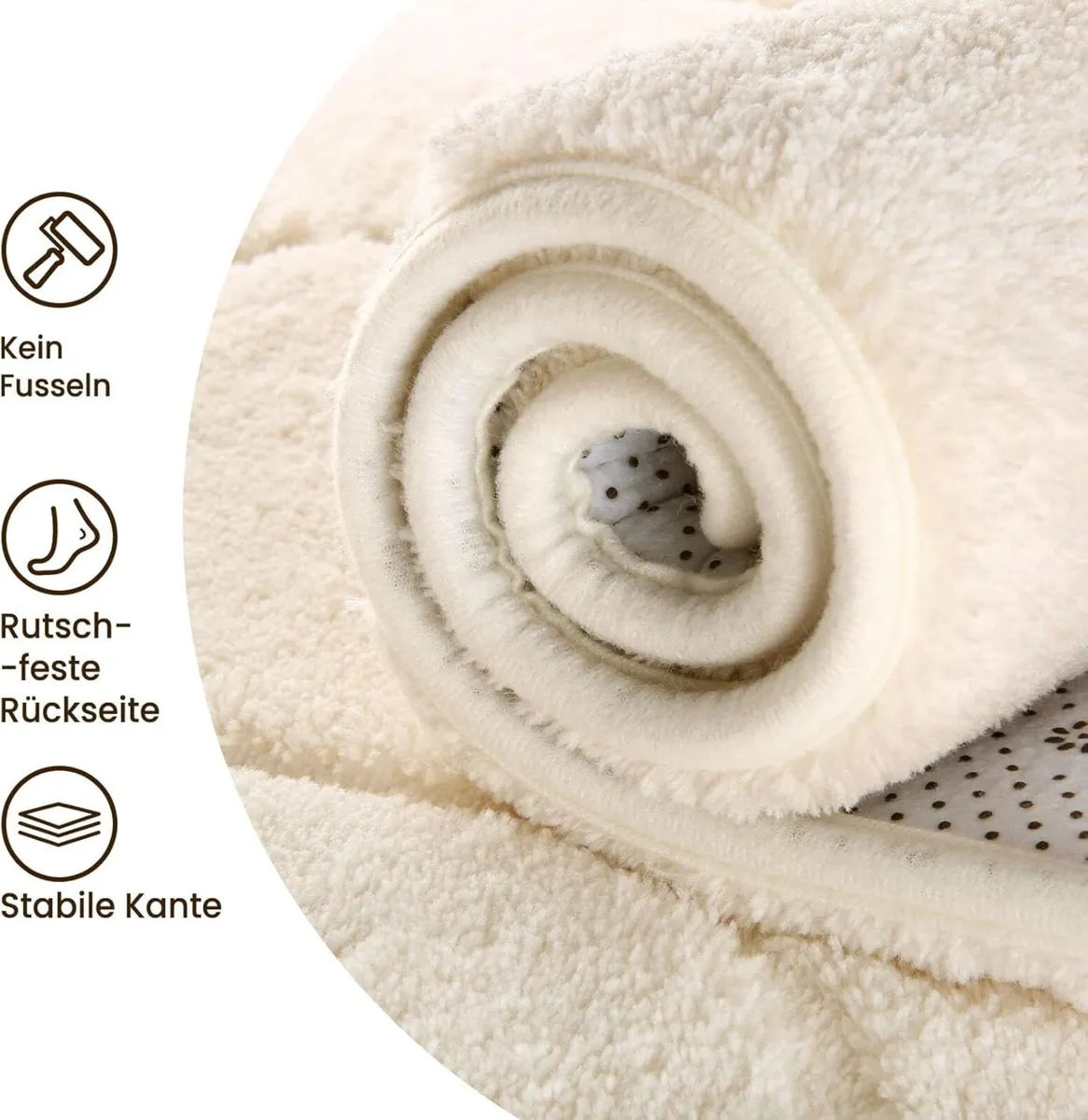 Rug Living Room 200 x 300 cm Grey Washable - Image 4