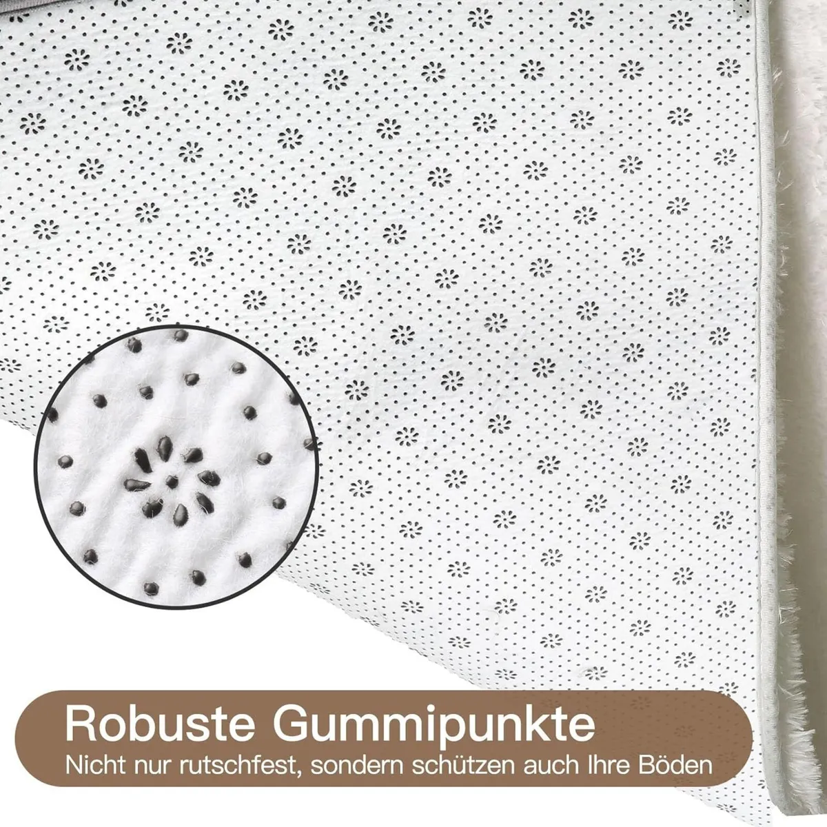 High Pile Rug Grey Living Room 240 x 340 cm - Image 4