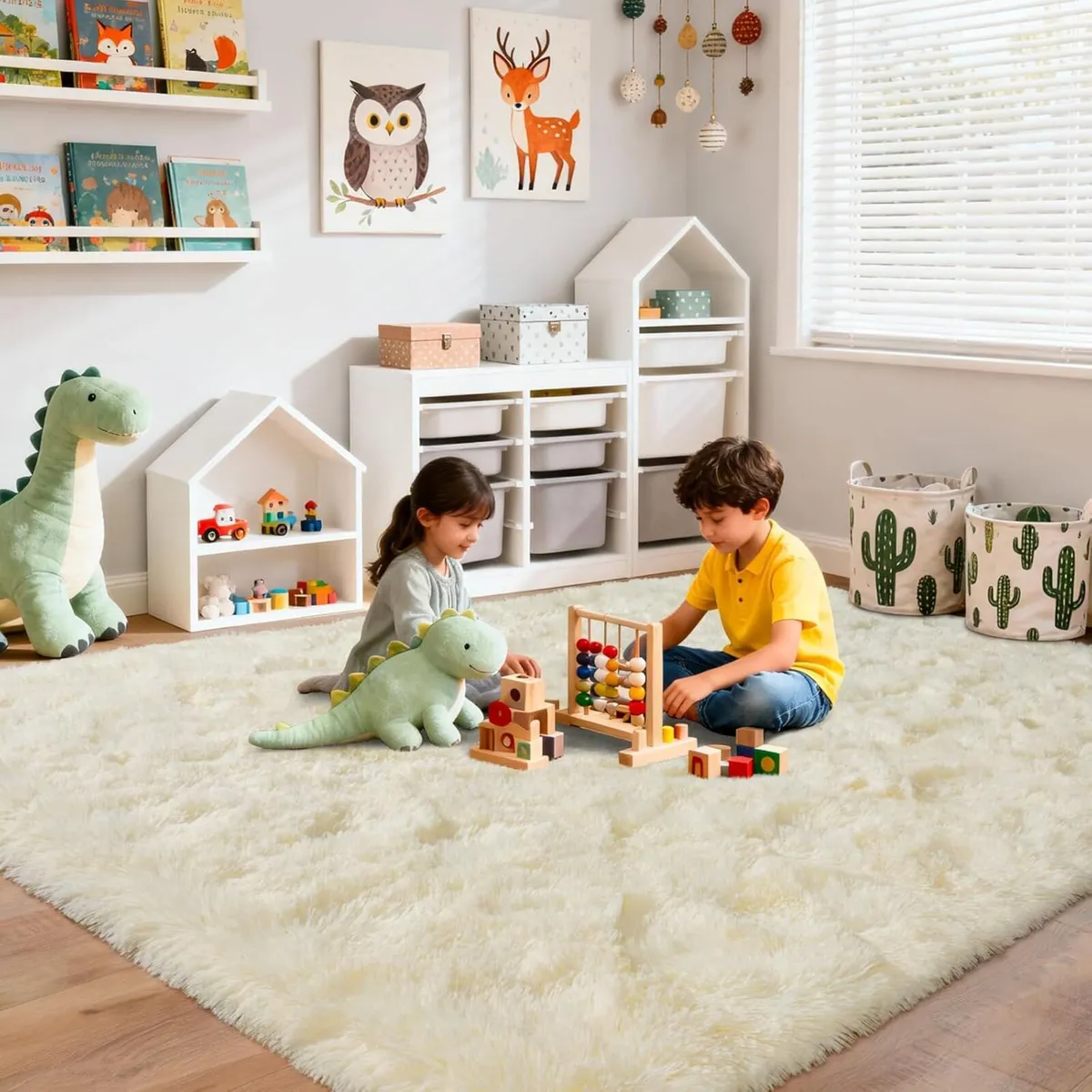 Large Rugs for Living Room 200x300 cm - Fluffy - Image 4