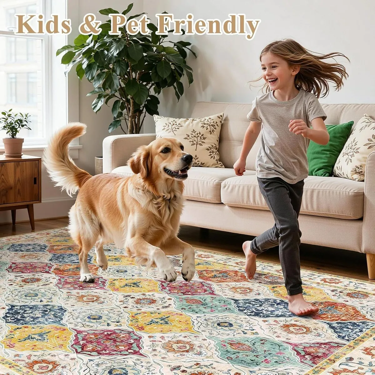 Large Rugs for Living Room 200x290 cm Moroccan - Image 4