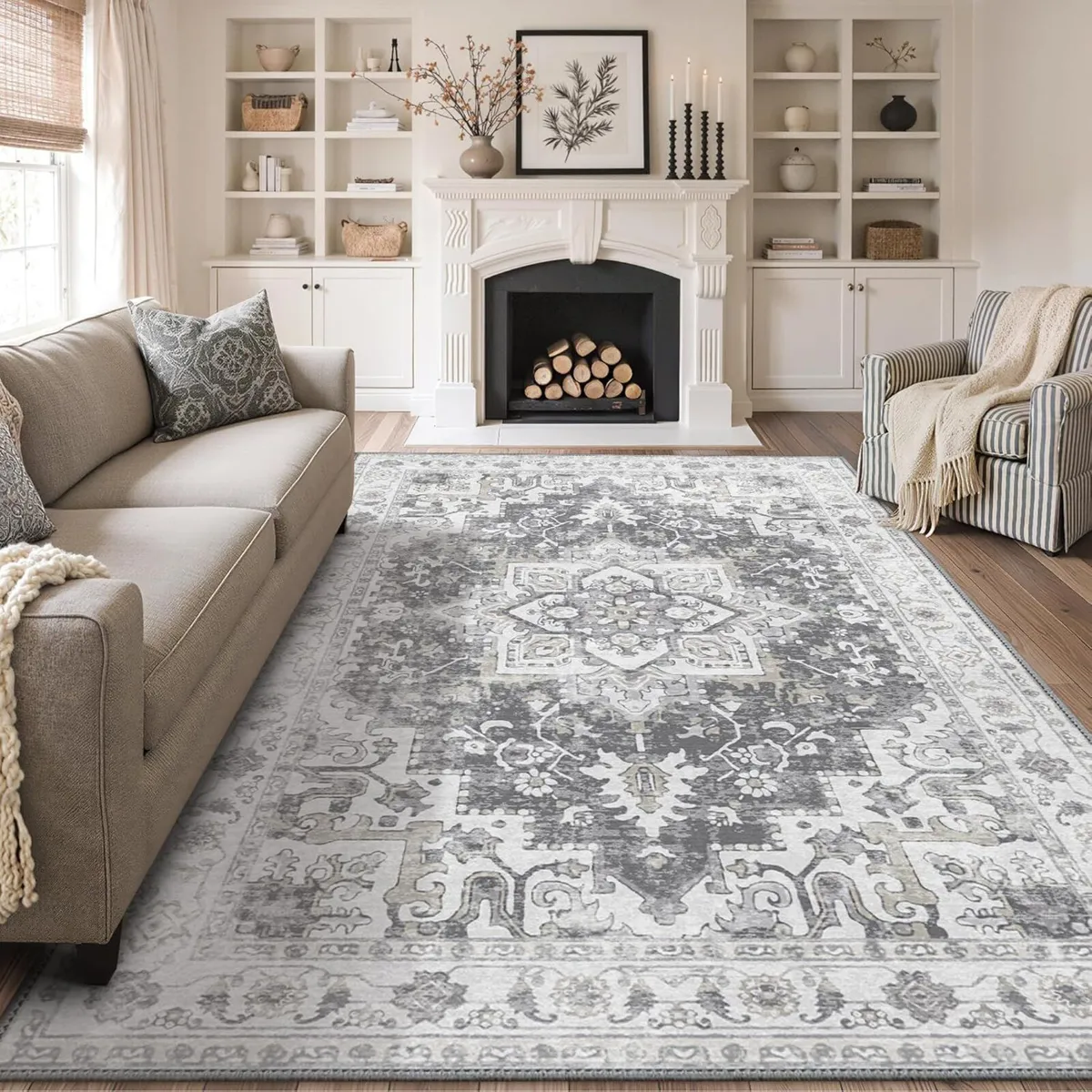 Rugs Living Room 200x290cm - Washable Large Rug - Image 1