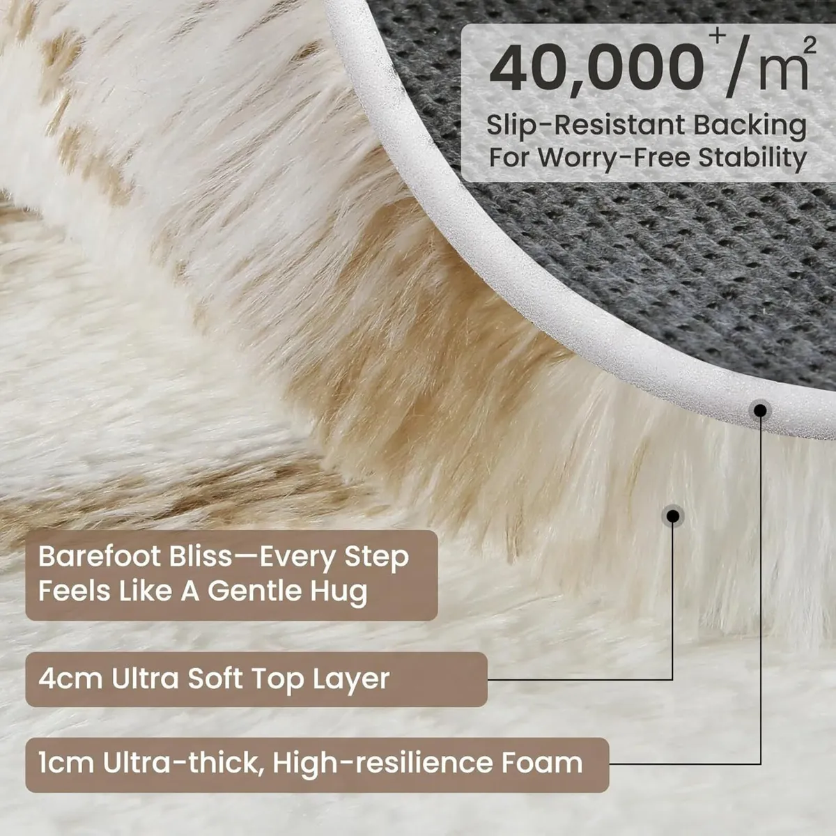 Rugs Living Room 200x290cm Grey Area for Bedroom - Image 3