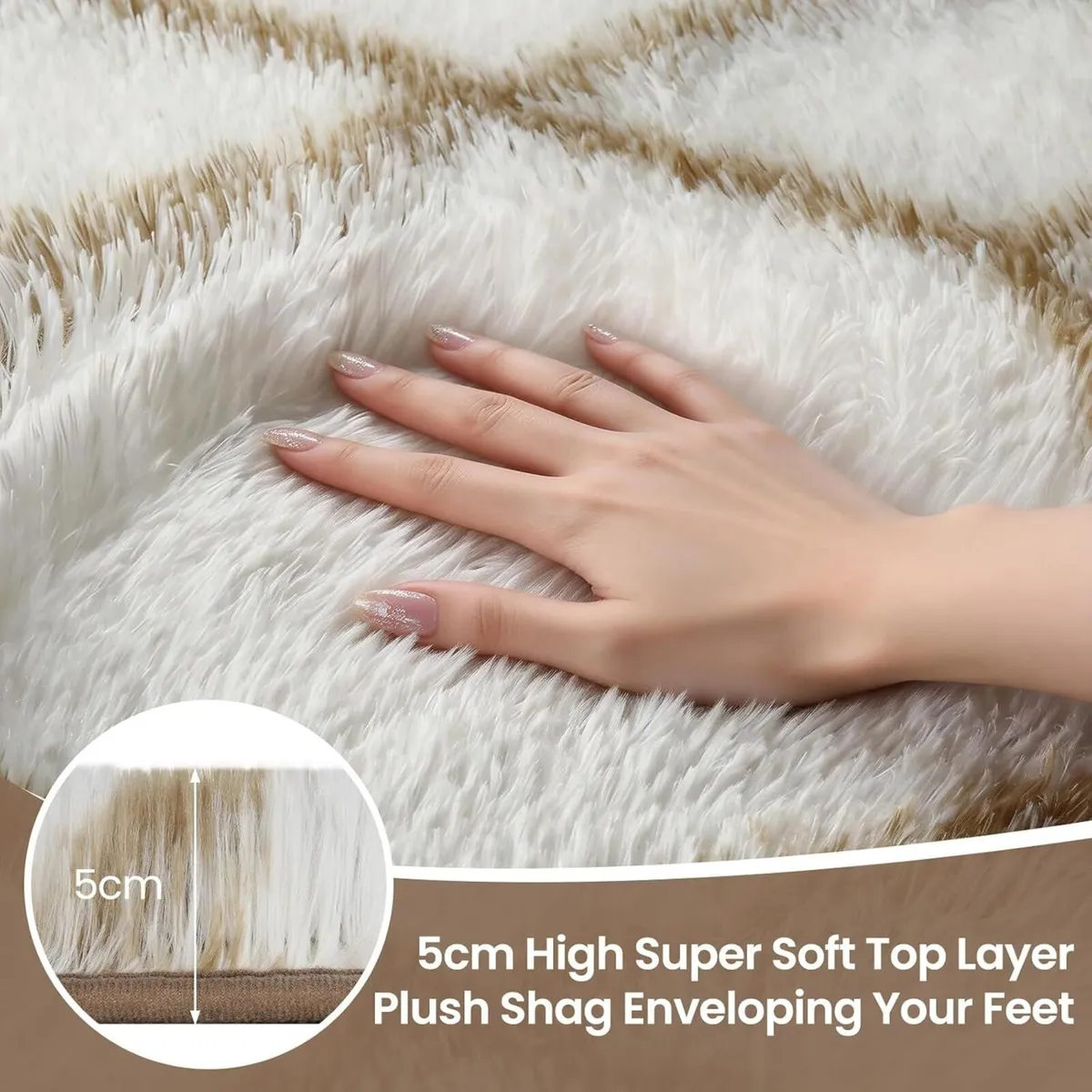 Rugs Living Room 200x290cm Grey Area for Bedroom - Image 2