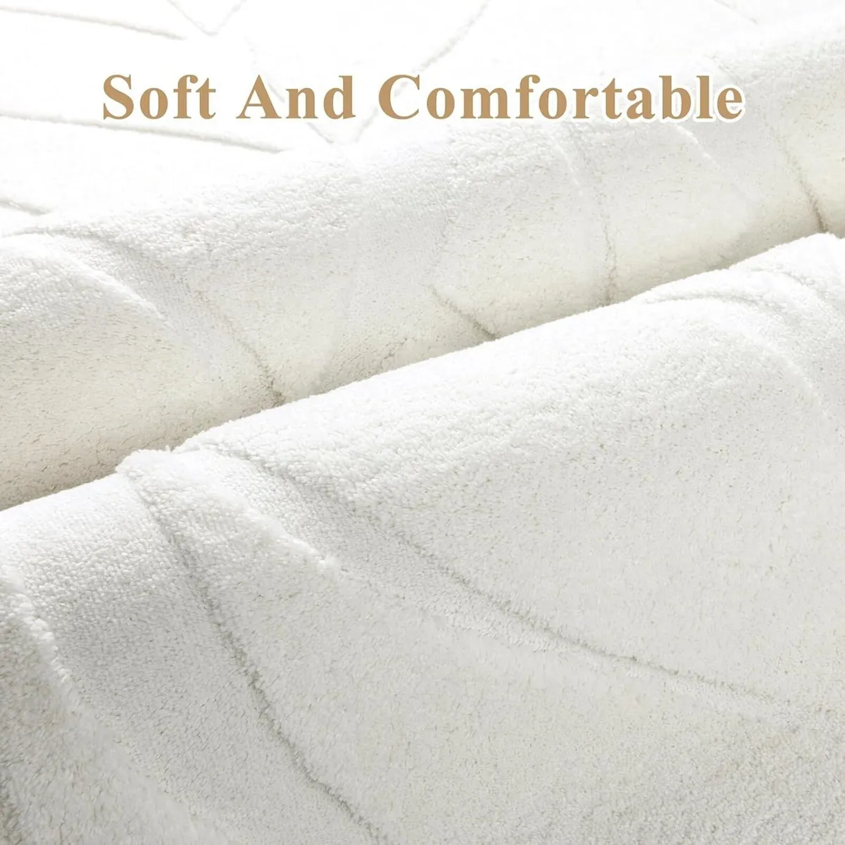 Large Rugs for Living Room 200x290 cm Fluffy Low - Image 3