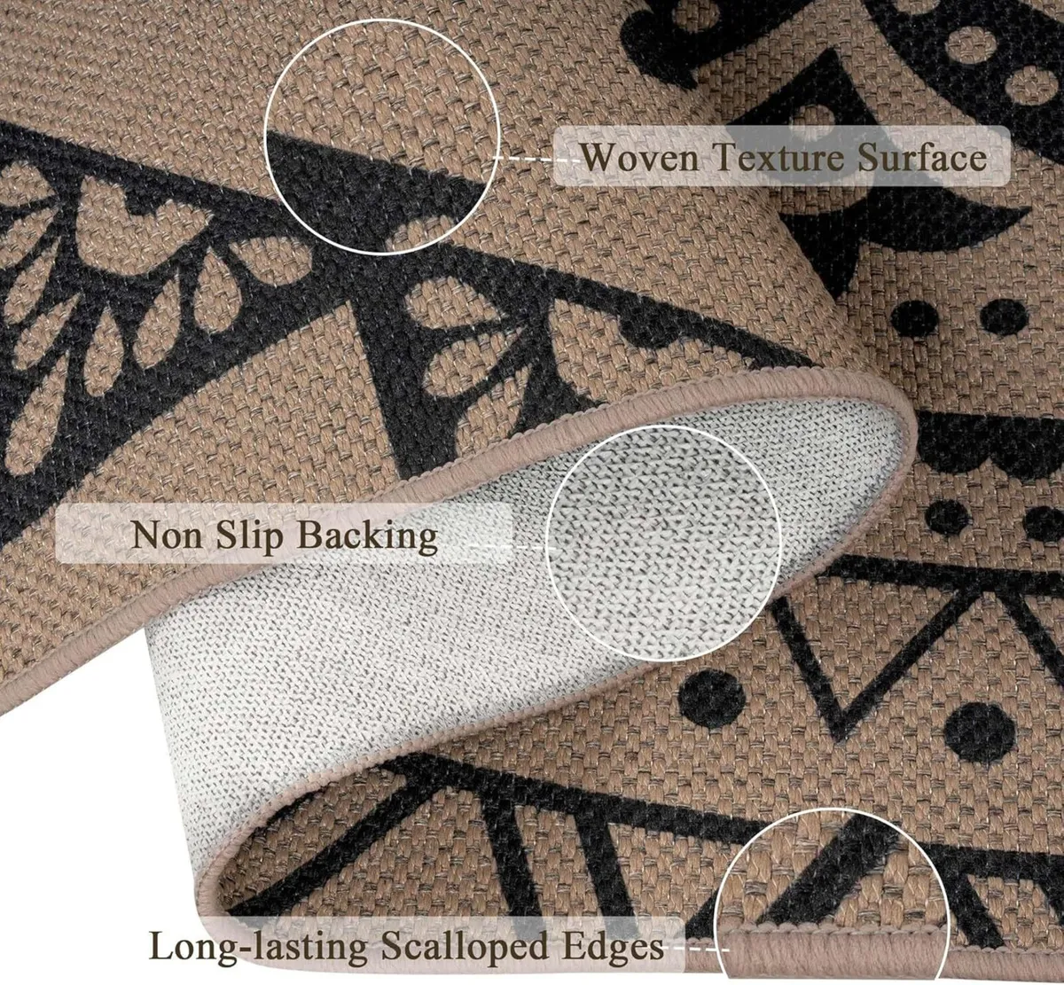 Large Rugs for Living Room 200x300cm Mandala Easy - Image 3