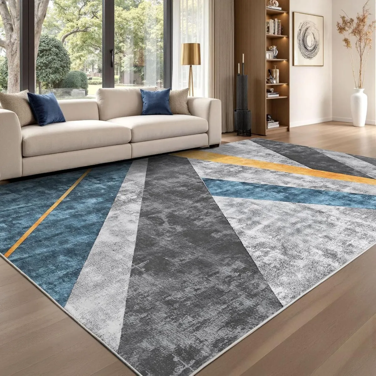 Rugs Living Room Large 200x300 - Machine Washable - Image 1