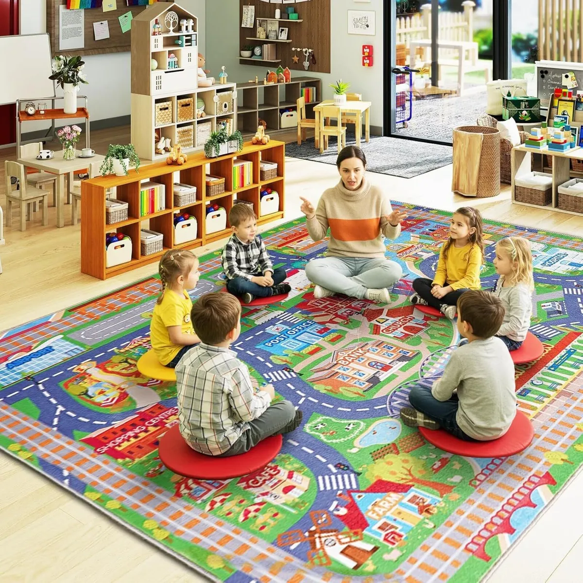 Kids Carpet Playmat Rug City Life Huge Large - Image 3