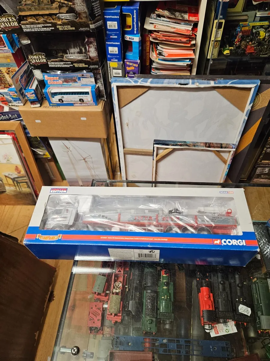 Corgi Volvo Tractor Unit with Crane Trailer and Lo - Image 1