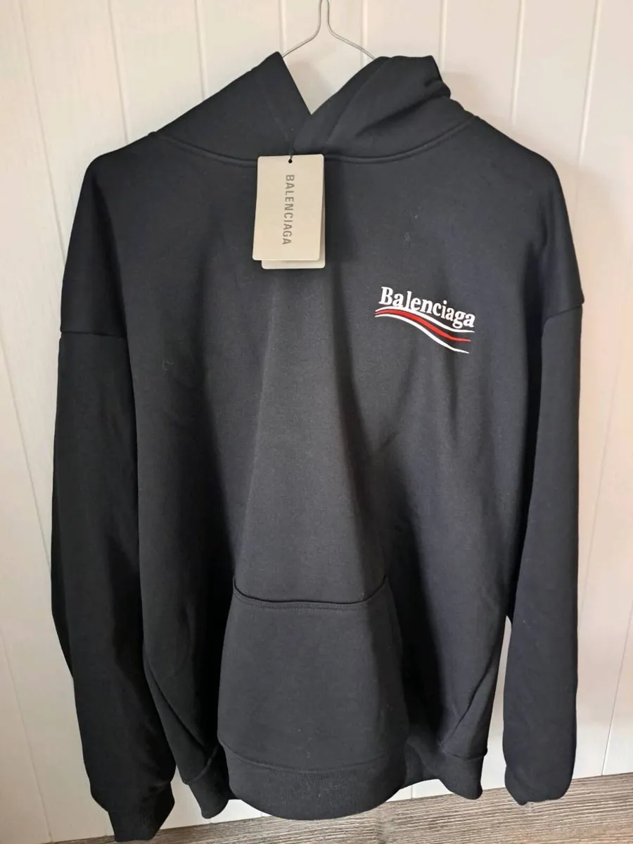Balenciaga Logo Hoodie - Men's - Image 1