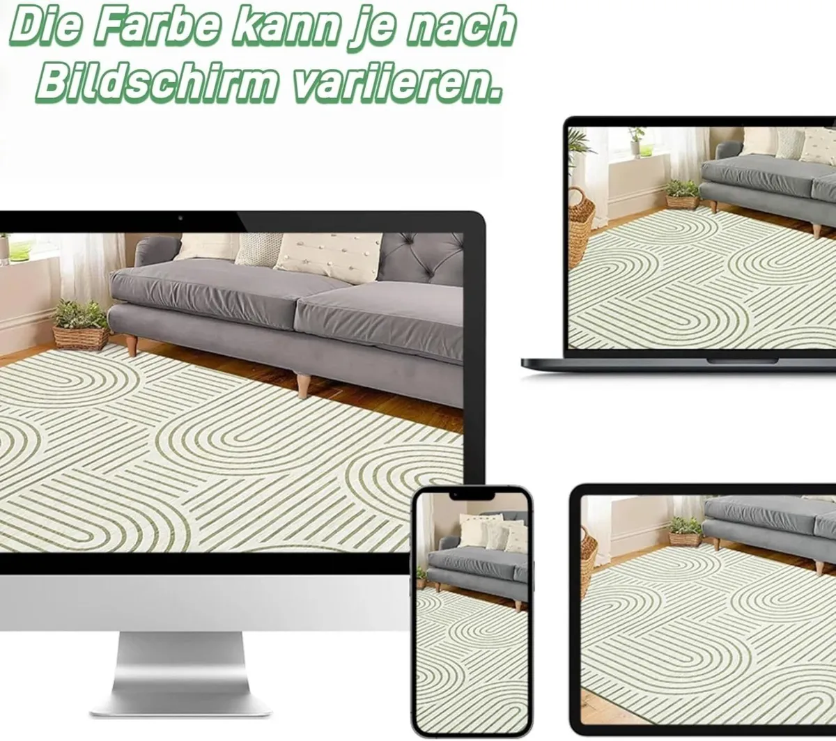 Washable Living Room Rug 200 x 290 cm Modern - Image 3