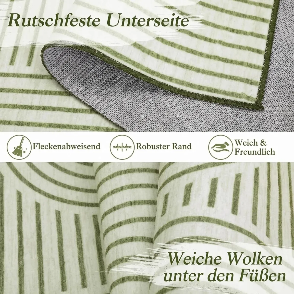 Washable Living Room Rug 200 x 290 cm Modern - Image 4