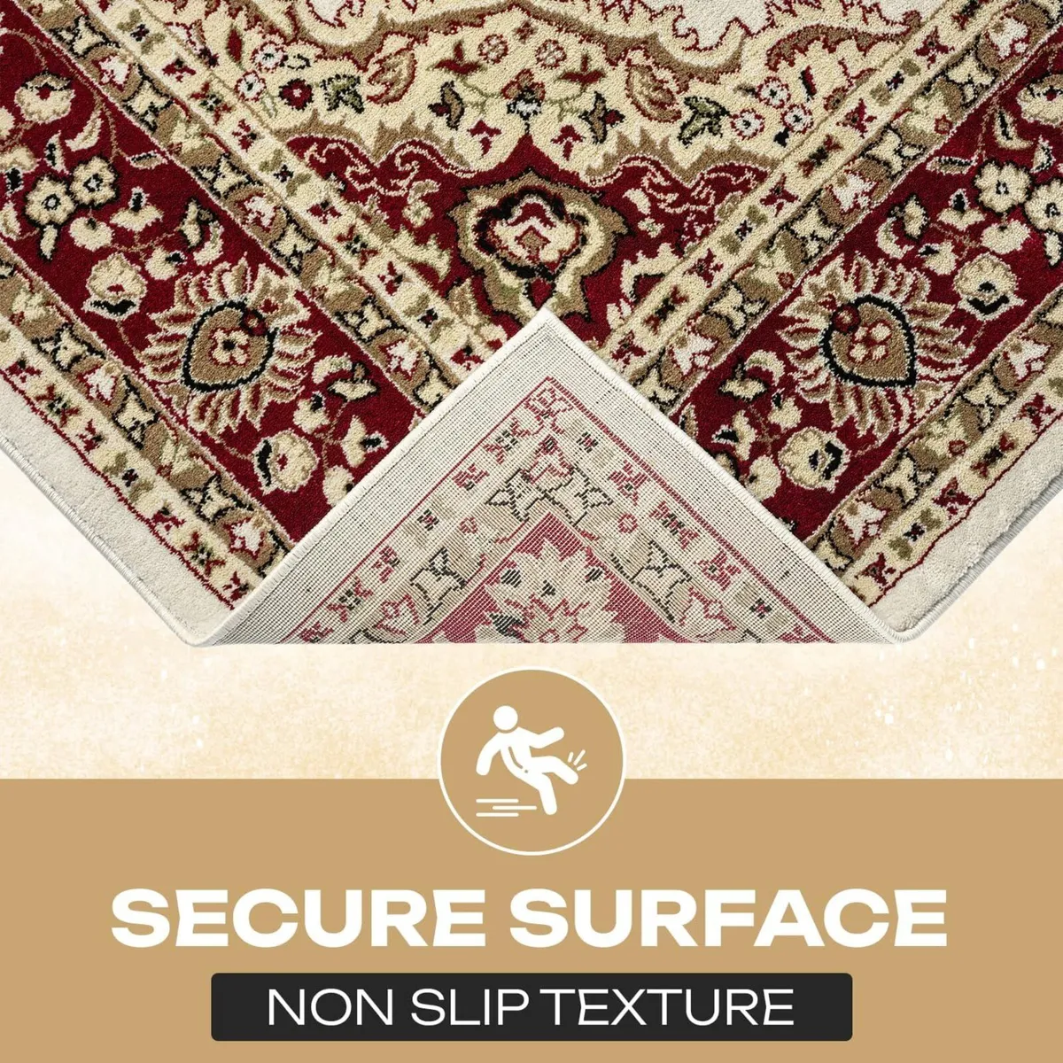 Traditional Rome Rug – Large Washable Non-slip - Image 4