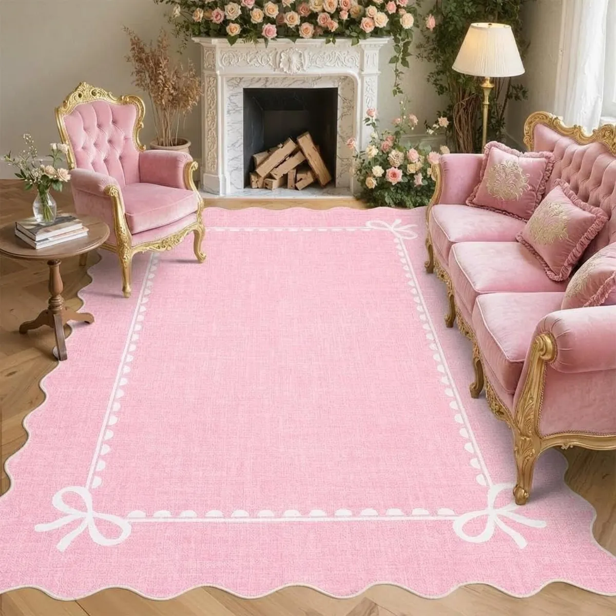 160 x 230 cm Modern Scalloped Rugs for Living - Image 1
