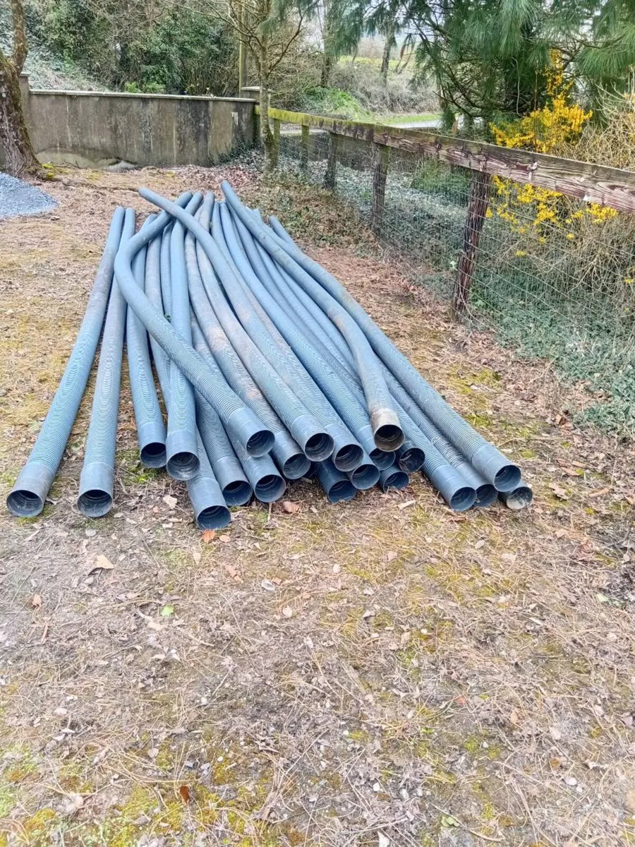 25 Twinwall pipes .grey.6M × 100mm. - Image 1