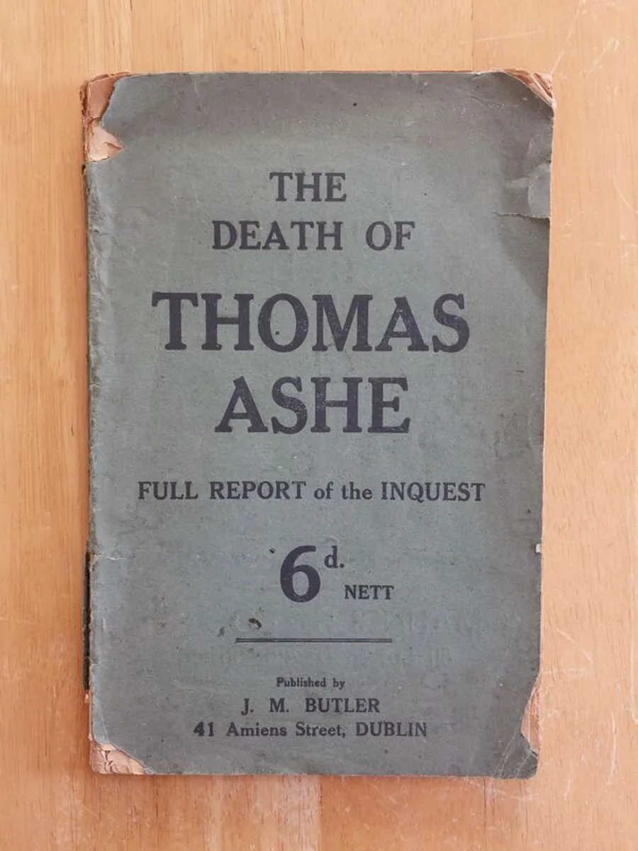 Rare 1917 Thomas Ashe Inquest Booklet  Original Dublin Print - Image 1
