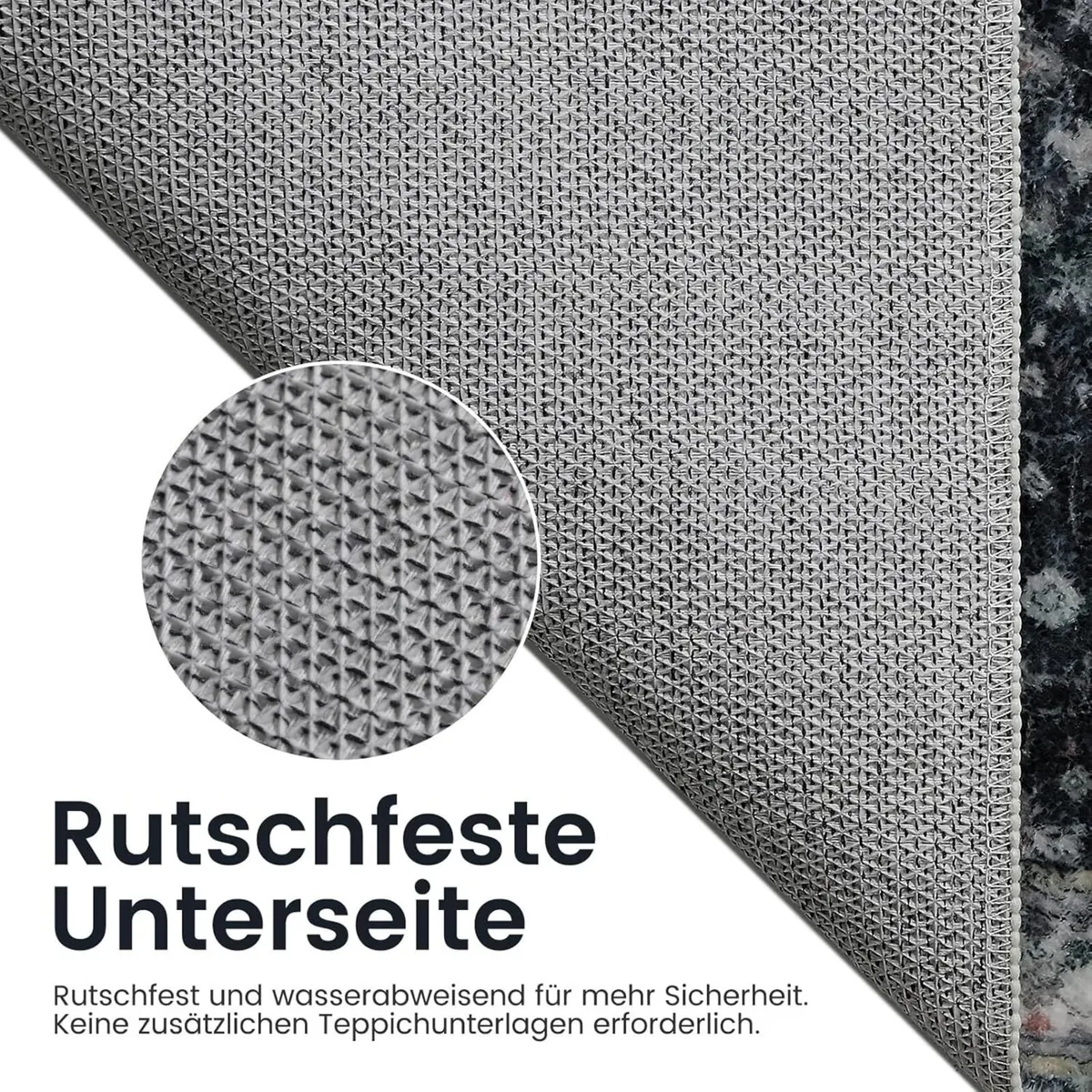 Vintage Rug 200 x 300 cm Non-Slip Washable Living - Image 4