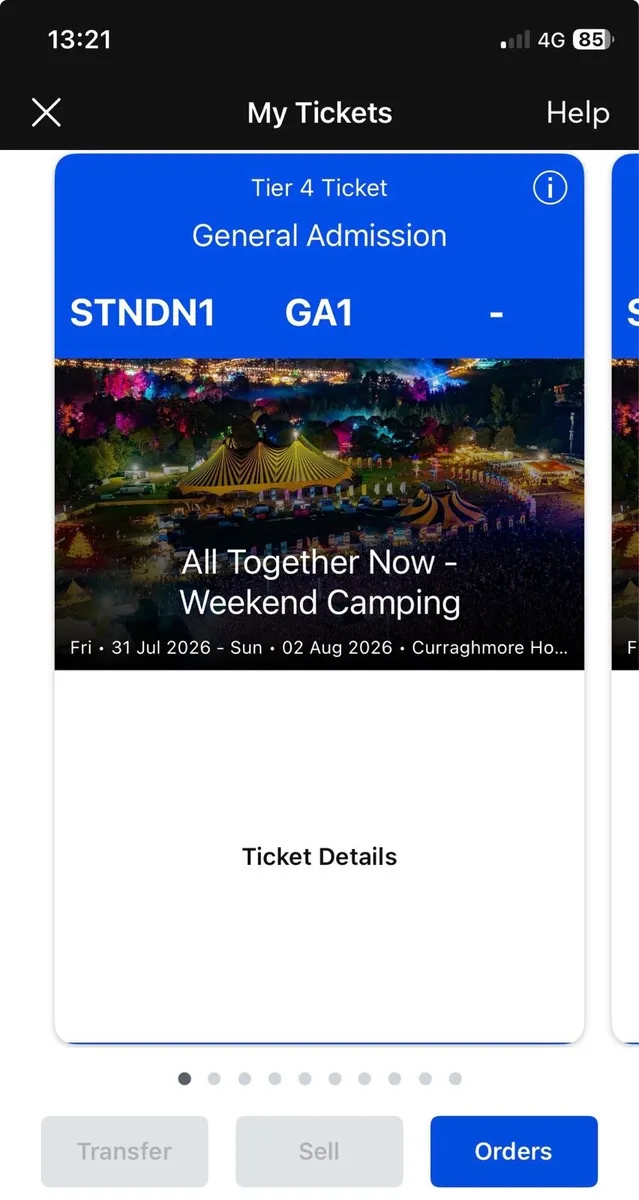 All Together Now General Camping Tickets - Image 3