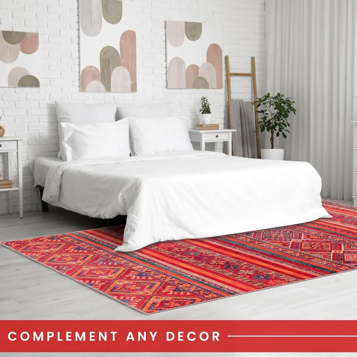 Washable Area Rugs for Living Room Traditional - Image 4