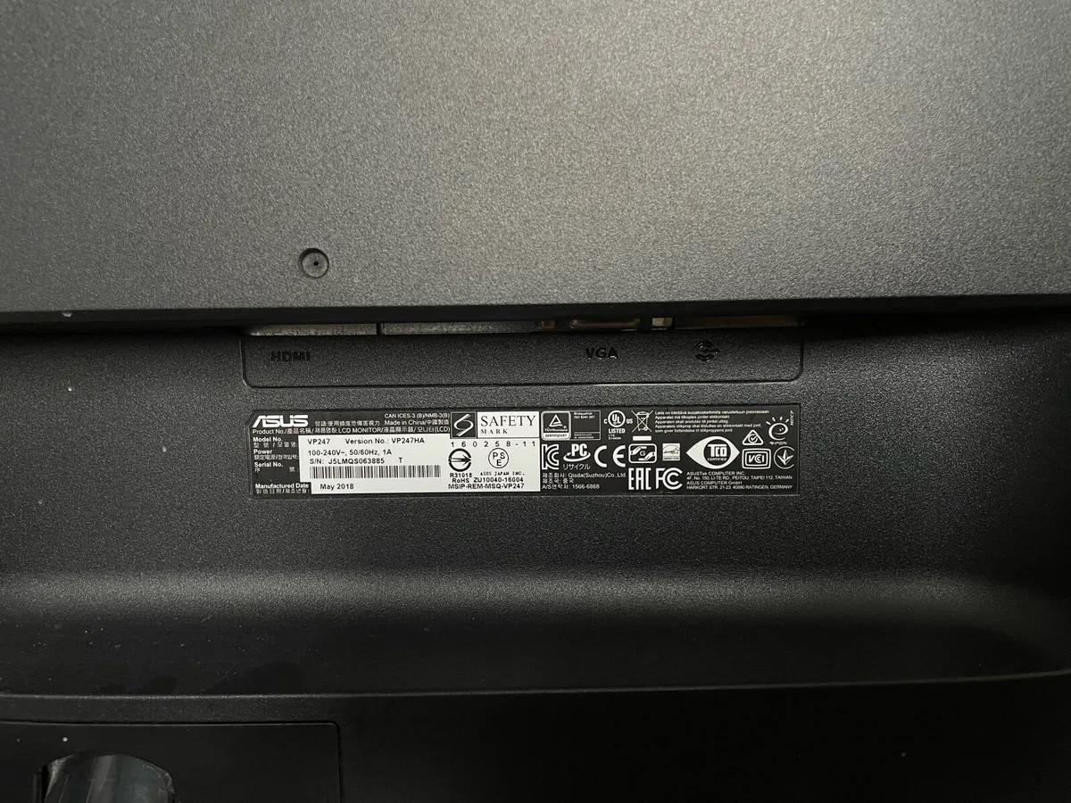 ASUS VP247HA Monitor - Read Description - Image 3