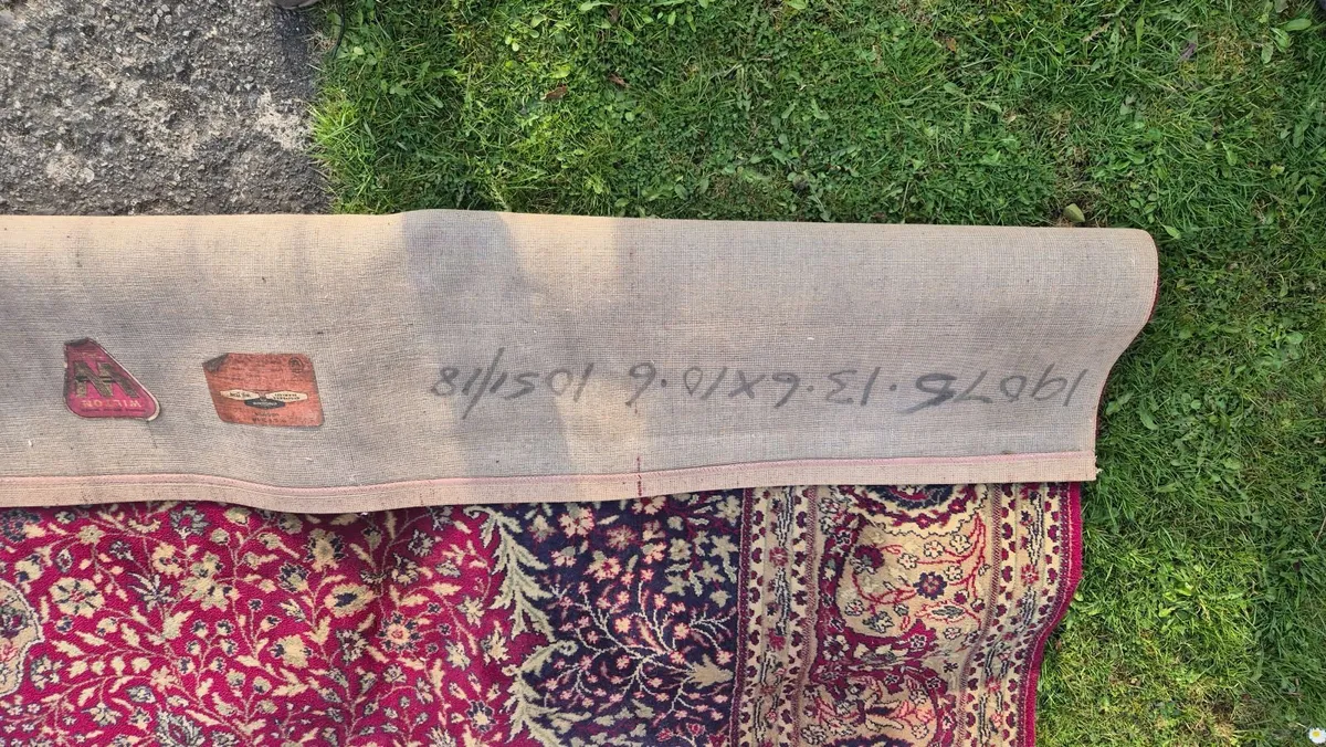 Vintage wool pile rug - Image 2