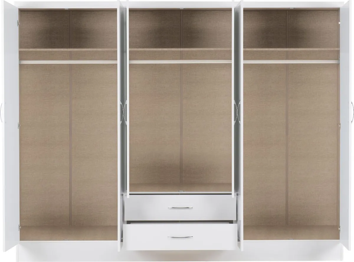 6 door wardrobes - Image 4