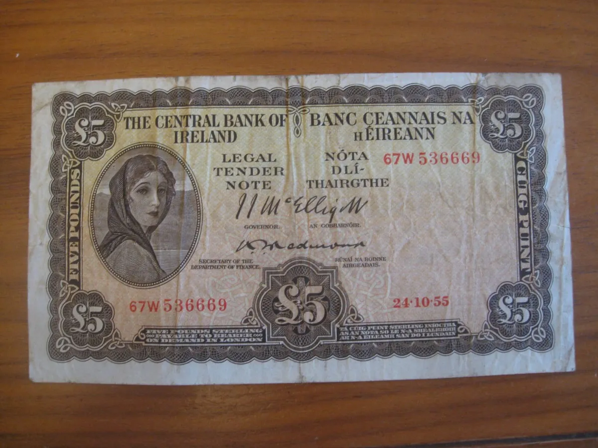 5 Pound Lavery Redmond Note - 120 Euros - Image 1