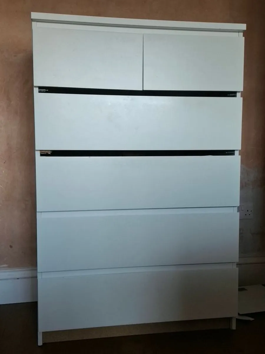 IKEA MALM 6 Drawer Chest White