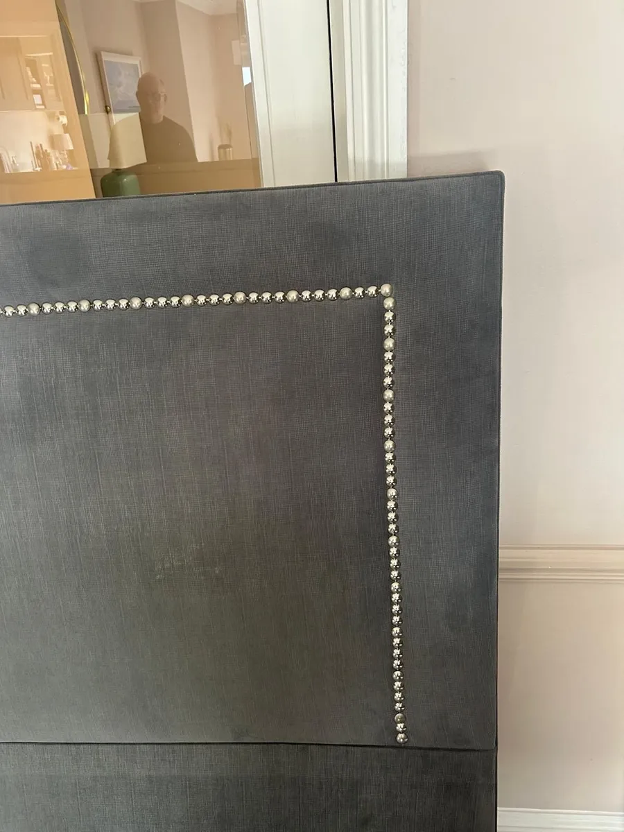 Headboard (6 foot) Superking Grey - Image 2