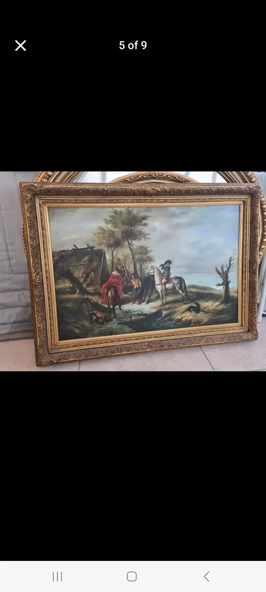 Vintage oil painting - Image 4