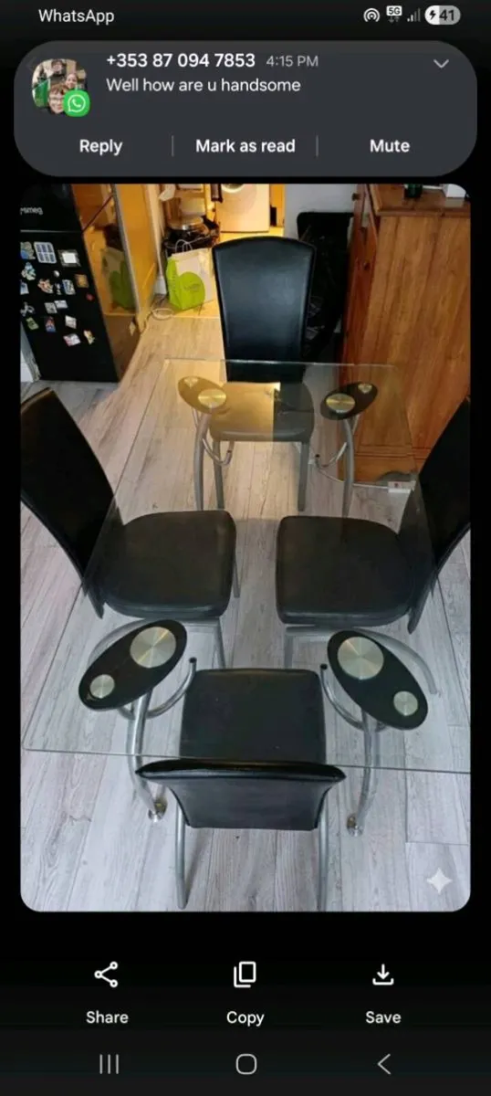 Dining table and chairs - Image 2