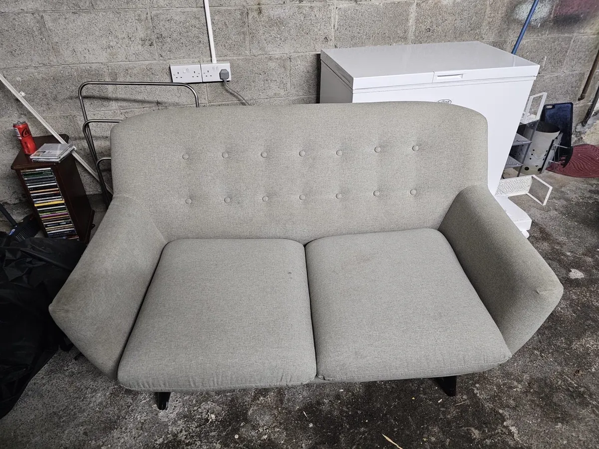 Grey two-seater couch - Image 1