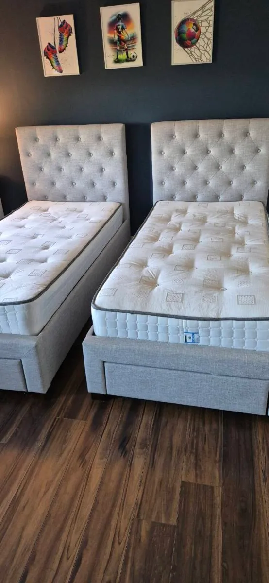 2 X Single (3 ft) beds - Image 1