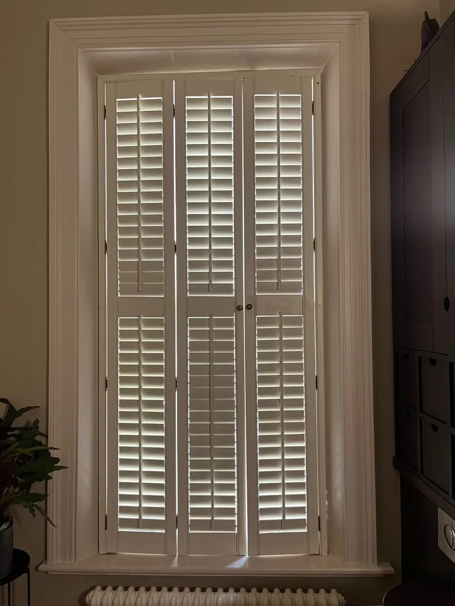 White Wooden Plantation Shutters - Image 2