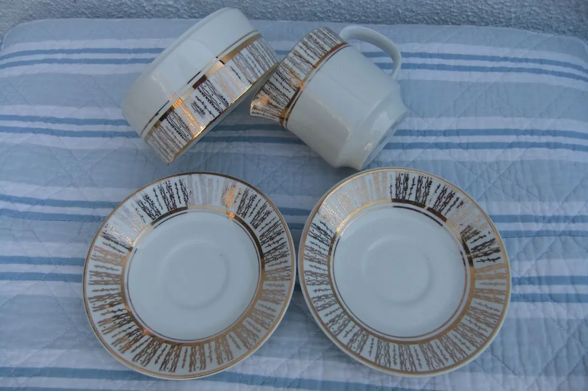 Arklow Pottery Gilded Set x 10 Pieces - Image 2