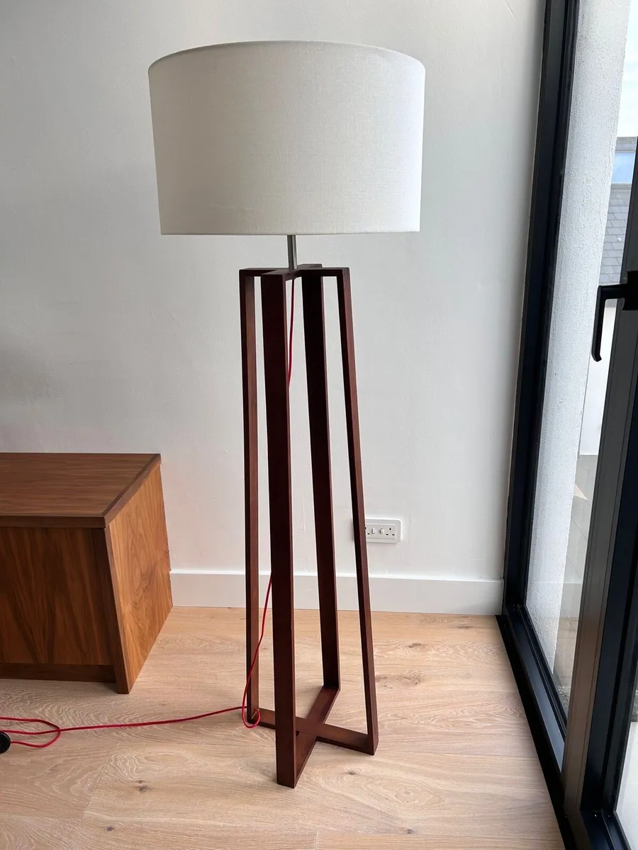 Modern Wooden Floor Lamp - Image 1