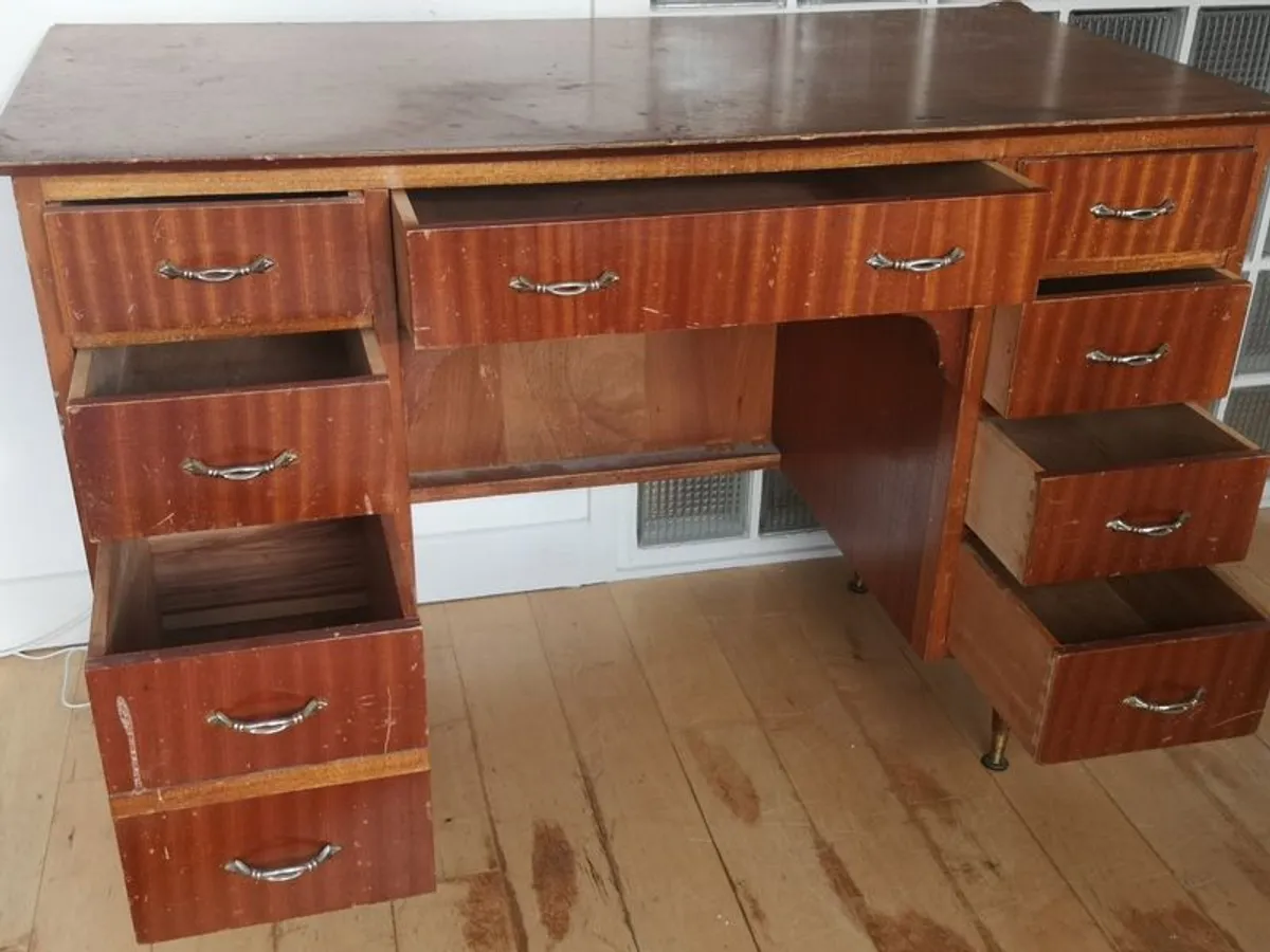 Vintage mid century desk - Image 1