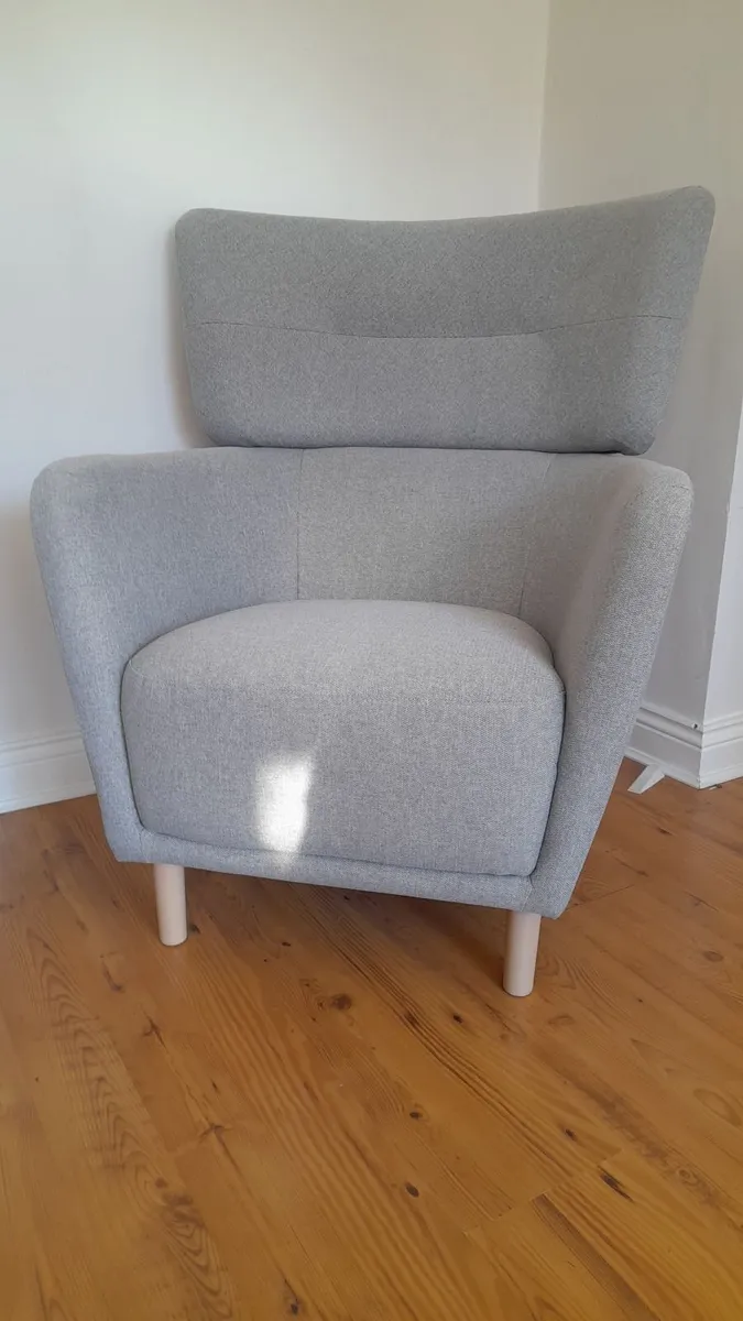 IKEA OSKARSHAM Wing Chair Grey - Image 1