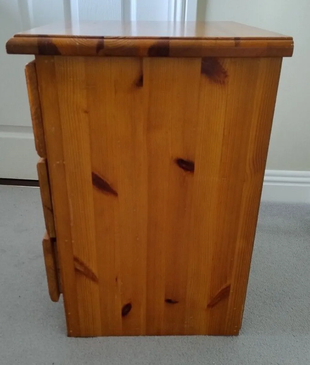 Solid Pine bedside locker - Image 2