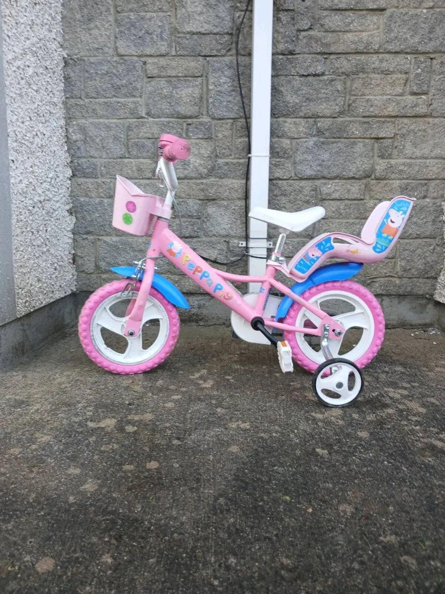 Kids peppa pig bicycle - Image 1