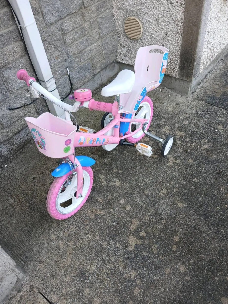 Kids peppa pig bicycle - Image 3